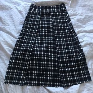 JOA Los Ángeles Black & white a-line skirt